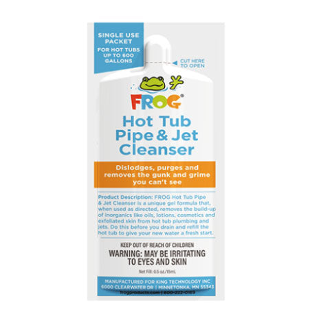FROG HOT TUB PIPE & JET CLEANSER PACKET (Up to 600 Gallon Spas)