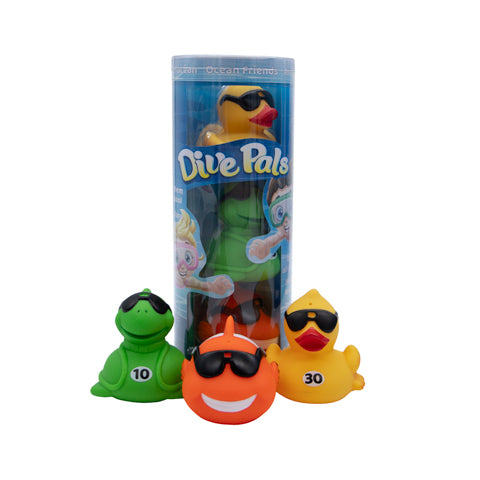 DivePals Ocean Friends underwater pool diving toys for swim practice and pool games