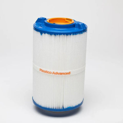 Pleatco X268550 outer spa filter cartridge with orange receptacle for hot tub filtration