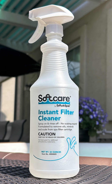 Softcare Instant Filter Cleaner 32 oz spray for spa and hot tub filter cleaning