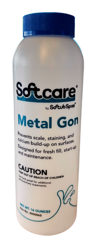 Softcare Metal Gon 16 oz hot tub metal remover for iron copper and stain prevention