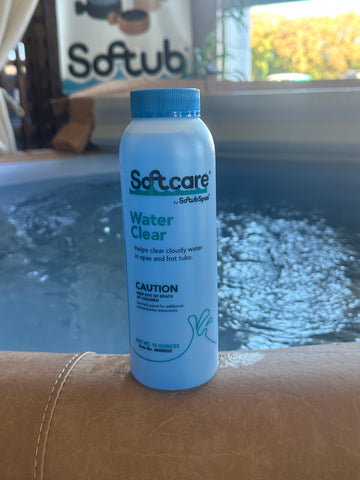 Softcare Water Clear 16 oz spa and hot tub water clarifier for cloudy water