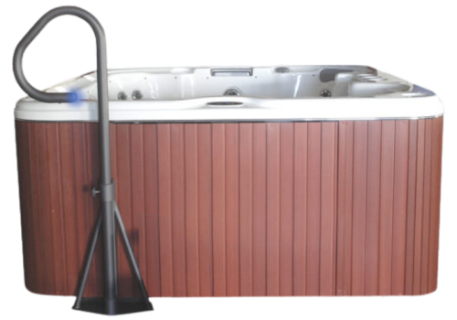 Spa side handrail safety rail for hot tubs and spas