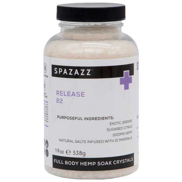 Spazazz hemp aromatherapy spa crystals for hot tubs spas and baths release
