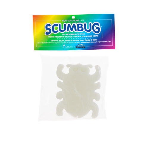 Scum Bug floating oil absorbing sponge for hot tubs and pools