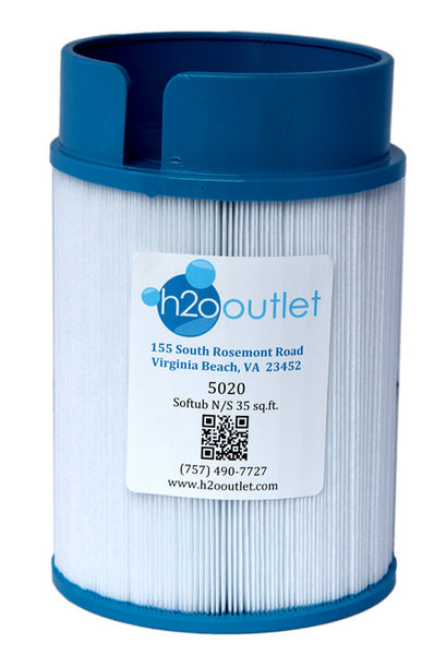Softub snap-on widemouth hot tub filter for 2009 and newer models replacement cartridge