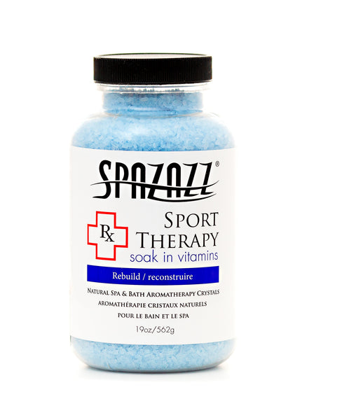 Spazazz RX Sport Therapy aromatherapy spa crystals for hot tubs spas and baths