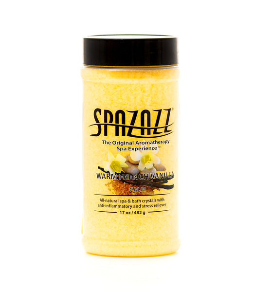 Spazazz Warm French Vanilla spa and bath aromatherapy crystals 19oz